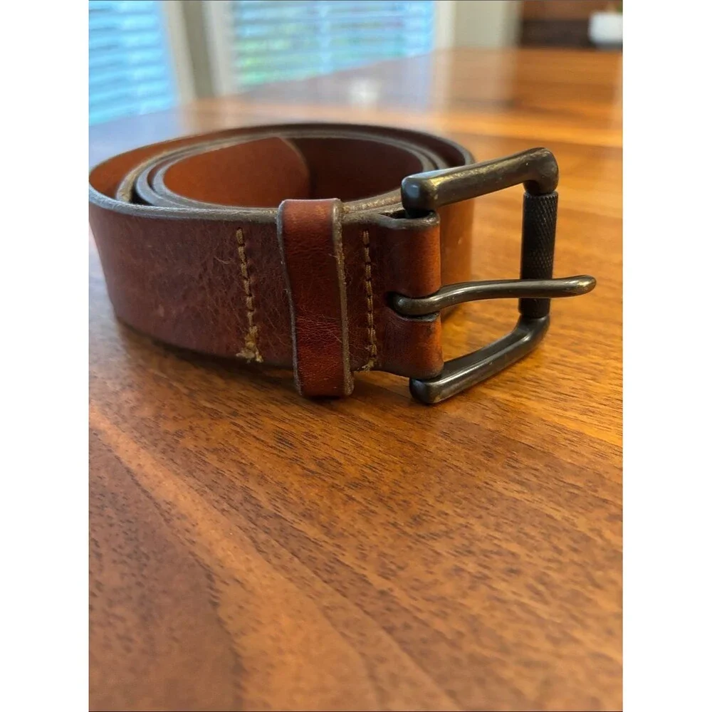 Banana Republic Brown Leather Belt Size 36”